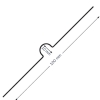 Rysunek techniczny zawieszki do kalendarza 100 mm z wymiarami