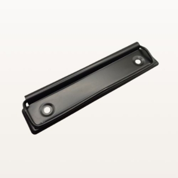 Czrny klips do clipboarda z drutem 120x30 mm – widok pod kątem