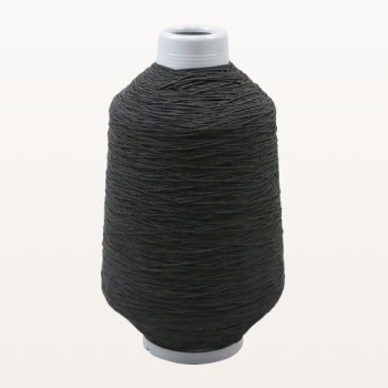 Elastyczna czarna gumka introligatorska o grubości 1 mm – widok boczny szpuli 1050 m