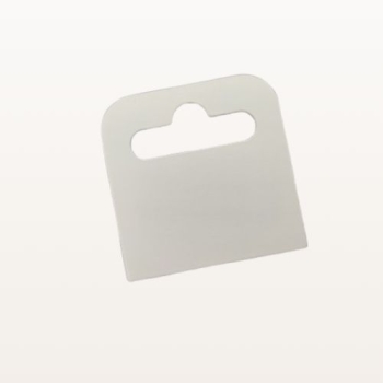 Eurozawieszka samoprzylepna 50x50 mm, 350g, elastyczna, papierowa, biała – widok pod kątem