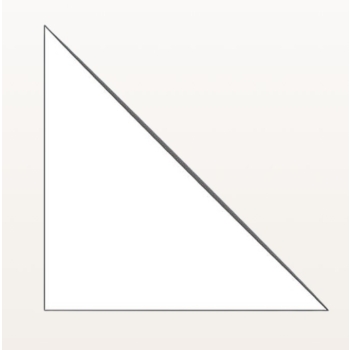Kieszonka narożna trójkątna, samoprzylepna, transparentna, 120 x 120 mm | 1000 szt