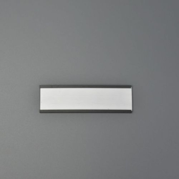 tabliczka magnetyczna do opisu czarna z folią 100x40 mm- widok z przodu
