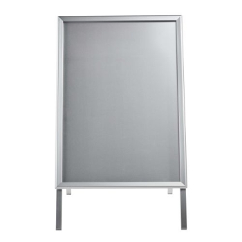 Potykacz reklamowy A1 indoor OWZ aluminiowy srebrny dwustronny typ A