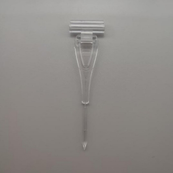 Szpilka do etykiet cenowych z gripem, przezroczysty 113 mm - widok z przodu