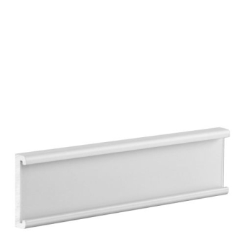 tabliczka aluminiowa samoprzylepna na etykiety z folią 75x20 mm- widok z przodu