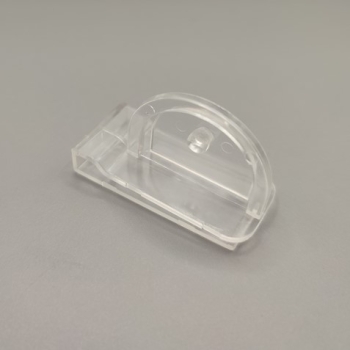 uchwyt na listwę 39 mm do shelf stoppera przezroczysty - widok pod kątem