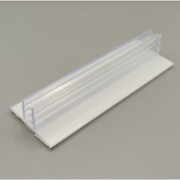 Uchwyt grip samoprzylepny do shelf-stopera prostopadły 75x25 mm – widok z kąta