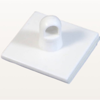 Uchwyt samoprzylepny sufitowy kwadratowy obrotowy 30 x 30 mm biały – widok z boku