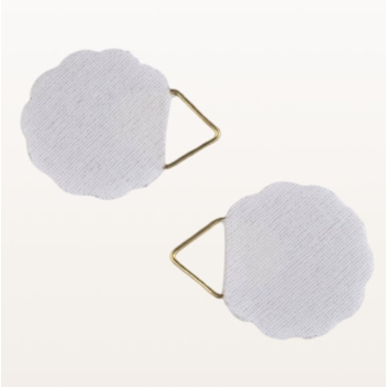 Uchwyt tkaninowy samoprzylepny do kalendarzy z metalowym haczykiem 30 mm – widok z góry, z wymiarami