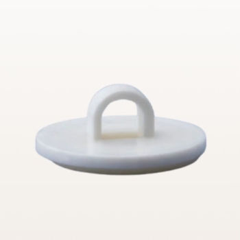 Uchwyt samoprzylepny sufitowy okrągły fi 20 mm biały – widok z boku