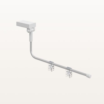 Uchwyt wysięgnik magnetyczny do ramek plakatowych A4, widok boczny, długość 250 mm