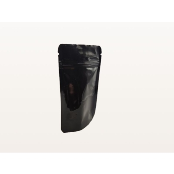 Woreczek strunowy doypack PET ALU PE czarny 110x185 mm 250 ml, widok pod kątem