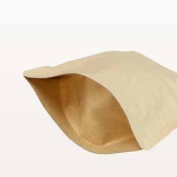 Woreczek strunowy doypack KRAFT ALU PP brązowy 160x270 mm 750 ml, widok od spodu