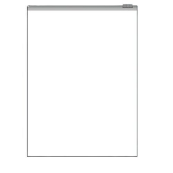 Transparentny woreczek foliowy PE z białym suwakiem 480 × 640 mm
