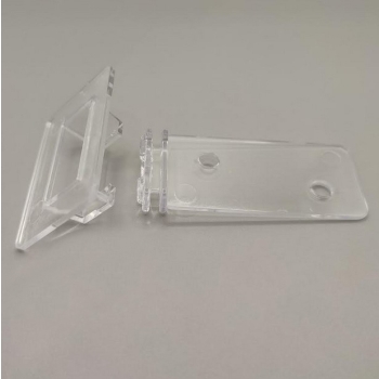 Wspornik do półki kartonowej POS 55x27 mm przezroczysty – widok z góry